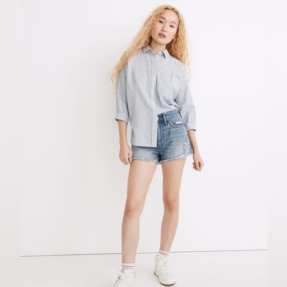 Madewell Relaxed Denim Shorts in Renfield Wash size 26 - Picture 2 of 15